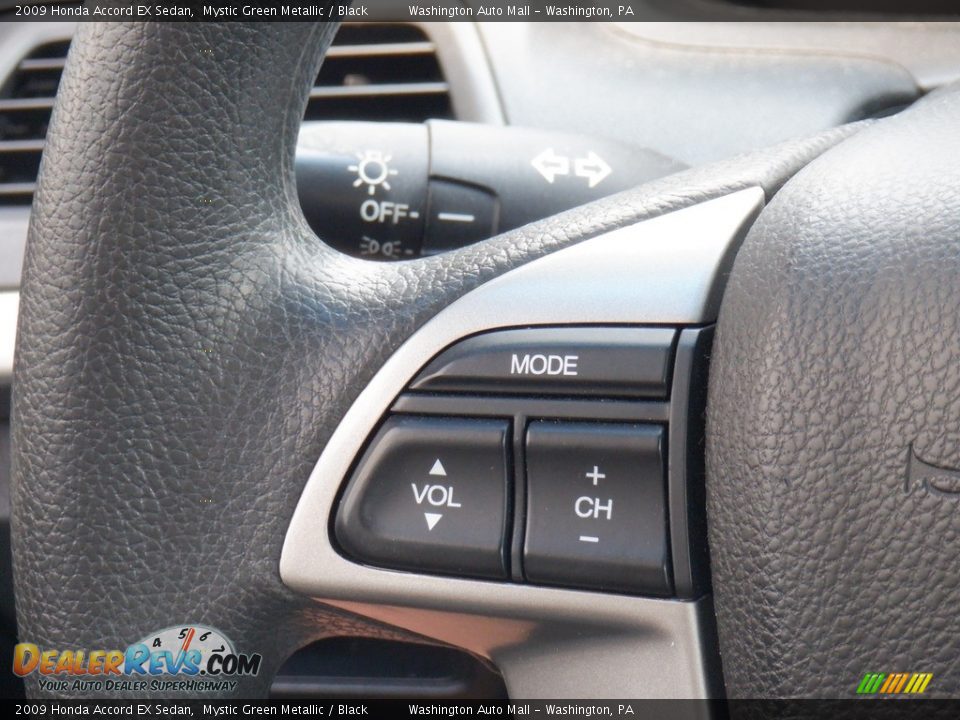2009 Honda Accord EX Sedan Mystic Green Metallic / Black Photo #22