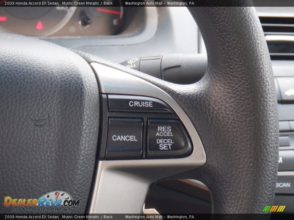 2009 Honda Accord EX Sedan Mystic Green Metallic / Black Photo #23
