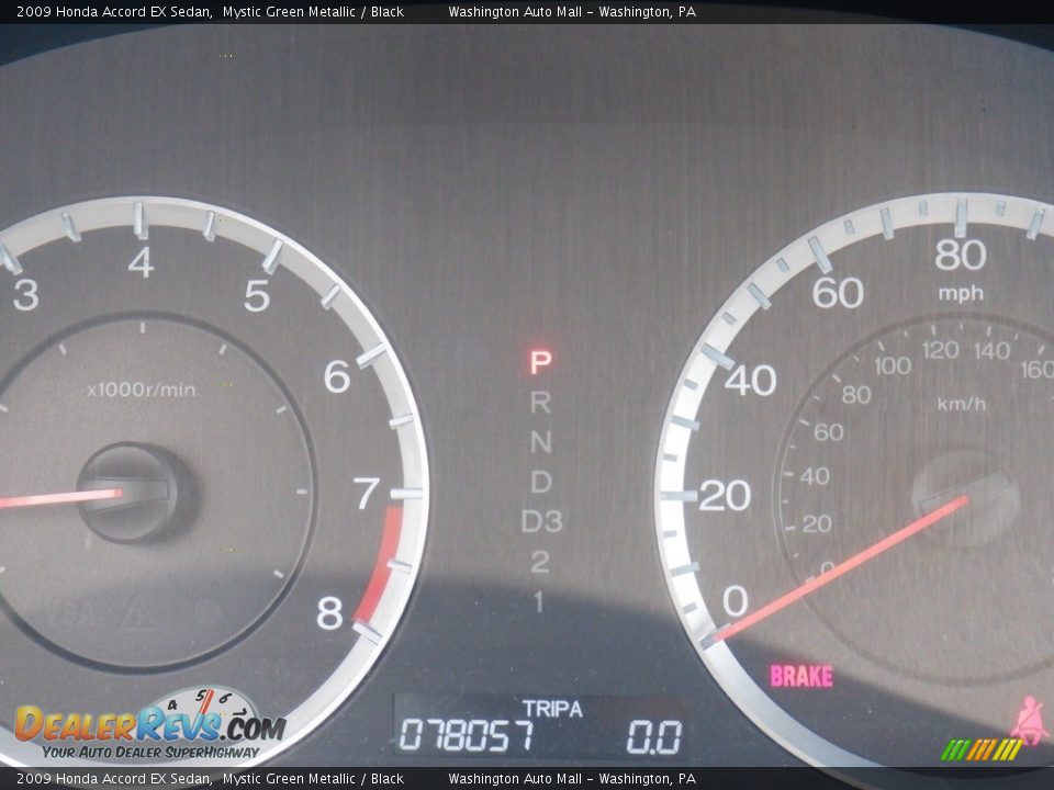 2009 Honda Accord EX Sedan Mystic Green Metallic / Black Photo #30