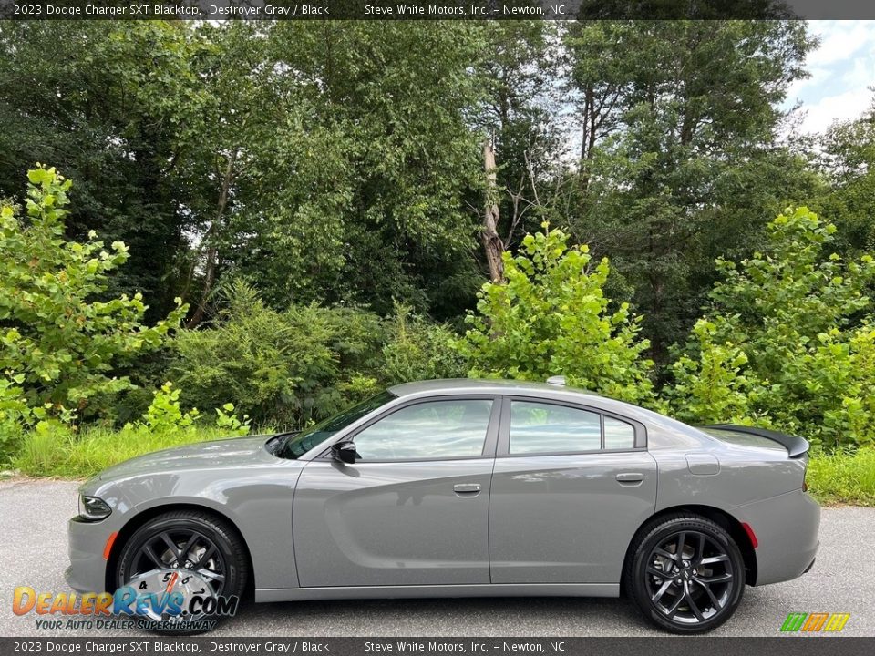 2023 Dodge Charger SXT Blacktop Destroyer Gray / Black Photo #1