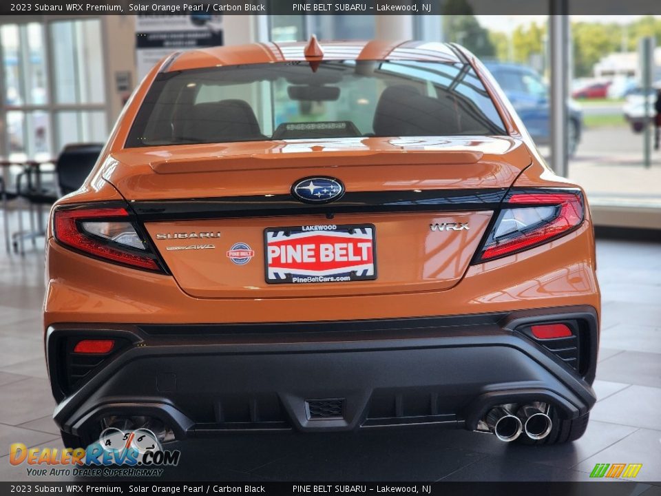 2023 Subaru WRX Premium Solar Orange Pearl / Carbon Black Photo #4