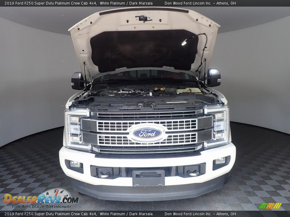 2019 Ford F250 Super Duty Platinum Crew Cab 4x4 White Platinum / Dark Marsala Photo #6