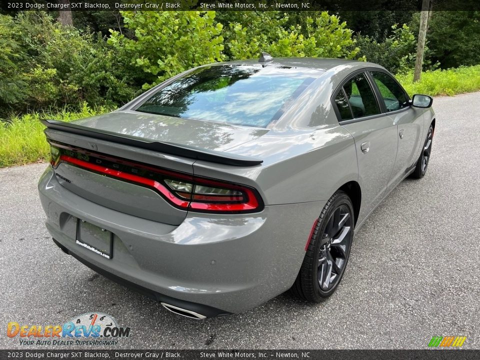 2023 Dodge Charger SXT Blacktop Destroyer Gray / Black Photo #6