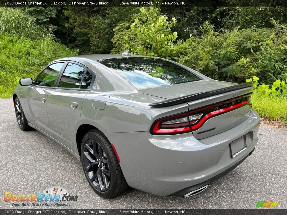 2023 Dodge Charger SXT Blacktop Destroyer Gray / Black Photo #8