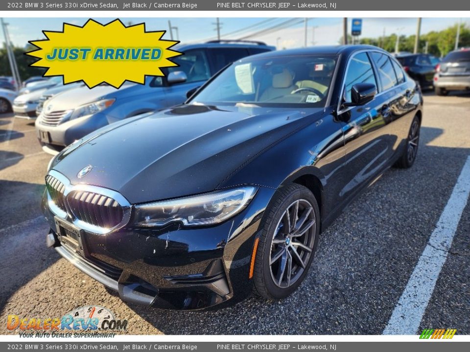 2022 BMW 3 Series 330i xDrive Sedan Jet Black / Canberra Beige Photo #1