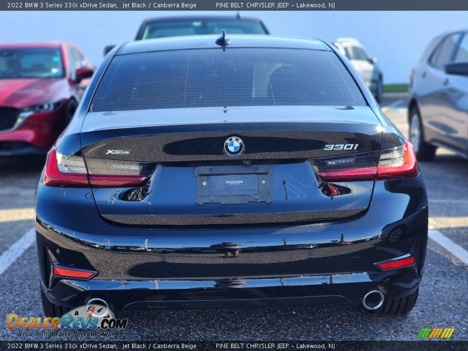 2022 BMW 3 Series 330i xDrive Sedan Jet Black / Canberra Beige Photo #4