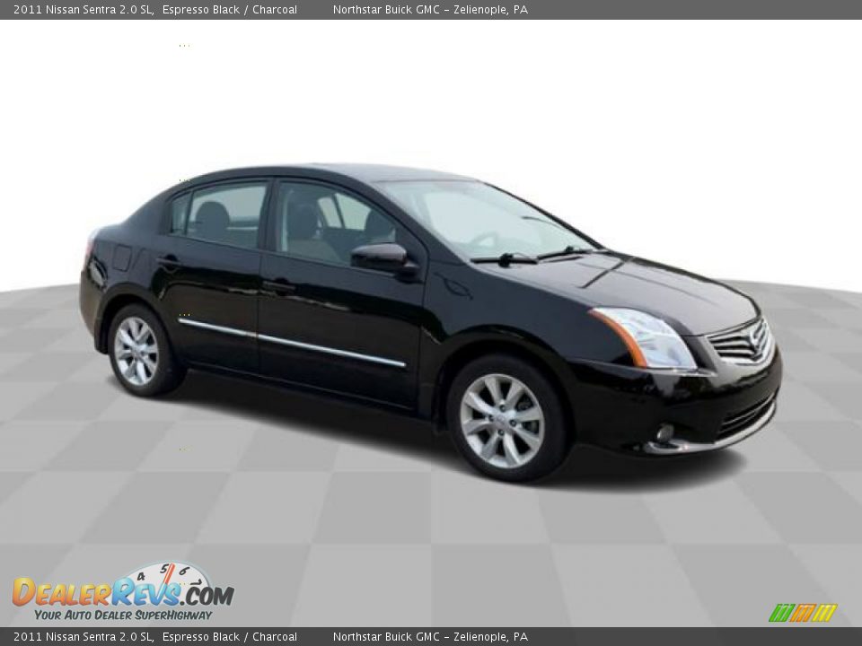 2011 Nissan Sentra 2.0 SL Espresso Black / Charcoal Photo #2