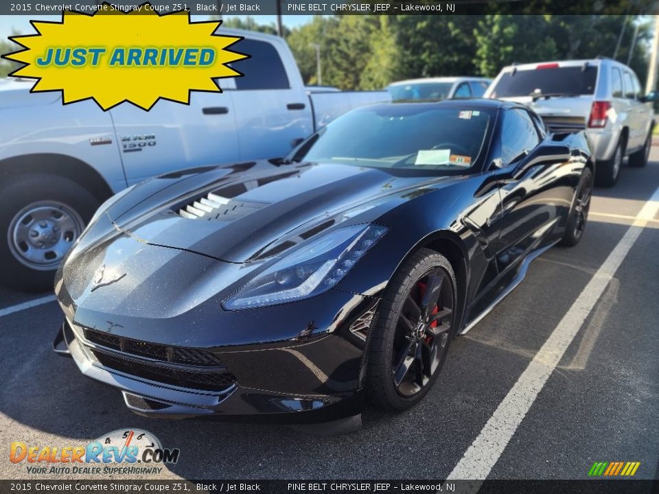 2015 Chevrolet Corvette Stingray Coupe Z51 Black / Jet Black Photo #1