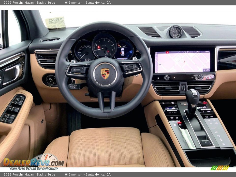 2022 Porsche Macan Black / Beige Photo #4