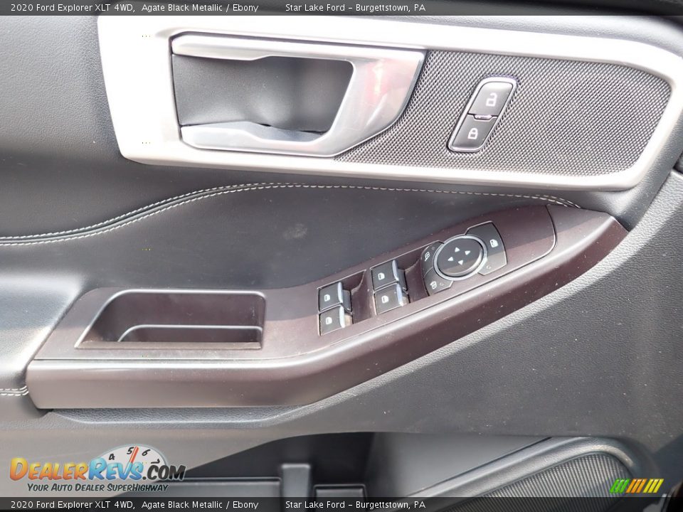 2020 Ford Explorer XLT 4WD Agate Black Metallic / Ebony Photo #13