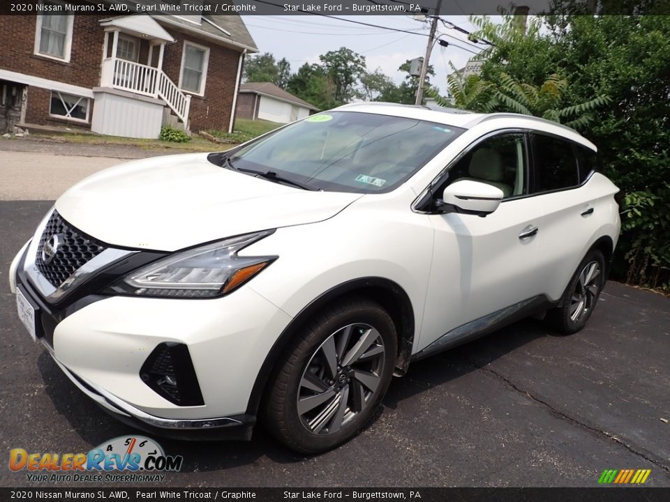 2020 Nissan Murano SL AWD Pearl White Tricoat / Graphite Photo #1