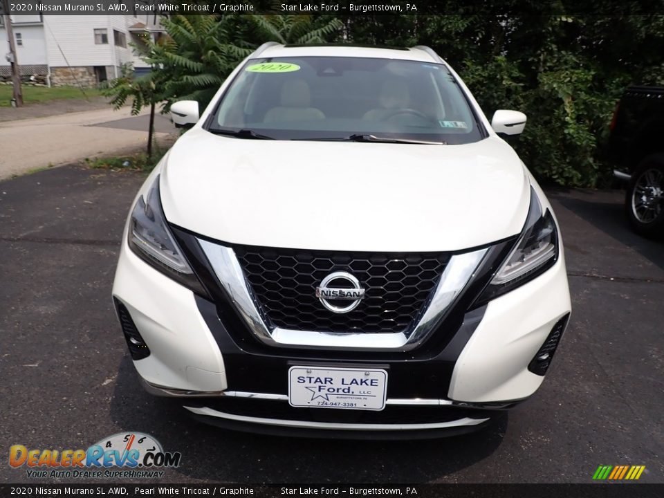 2020 Nissan Murano SL AWD Pearl White Tricoat / Graphite Photo #2