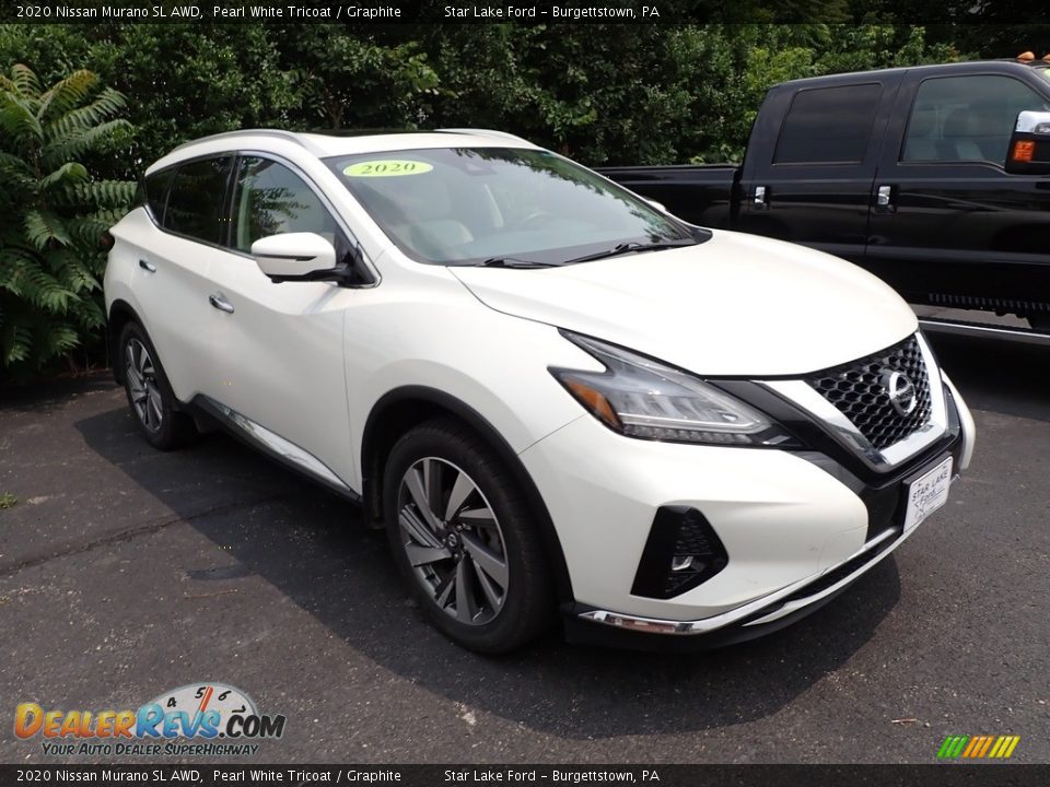 2020 Nissan Murano SL AWD Pearl White Tricoat / Graphite Photo #3