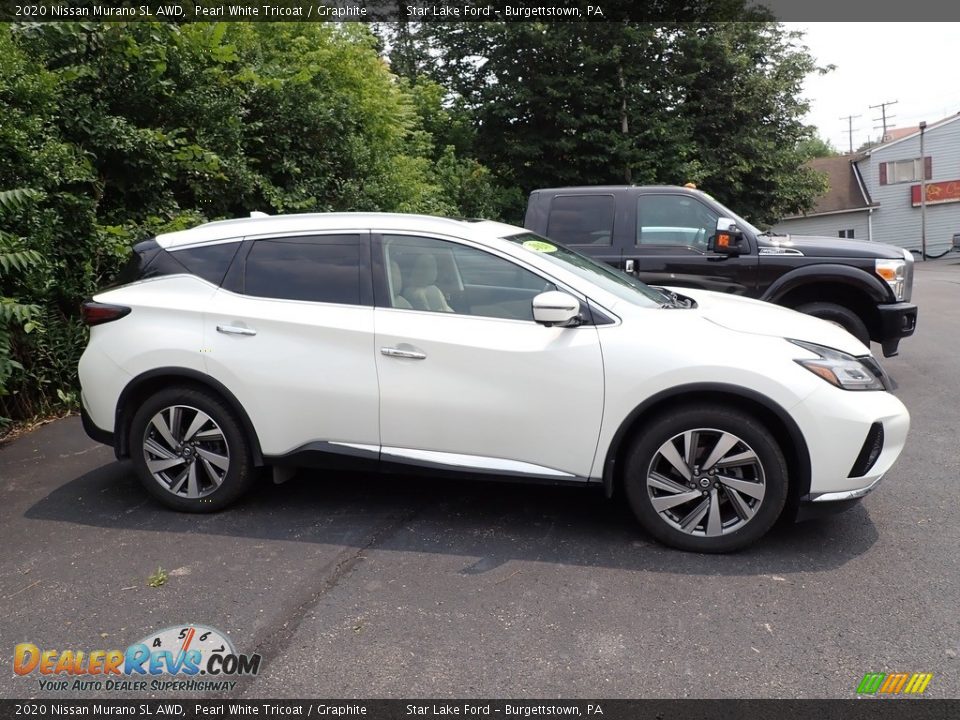 2020 Nissan Murano SL AWD Pearl White Tricoat / Graphite Photo #4