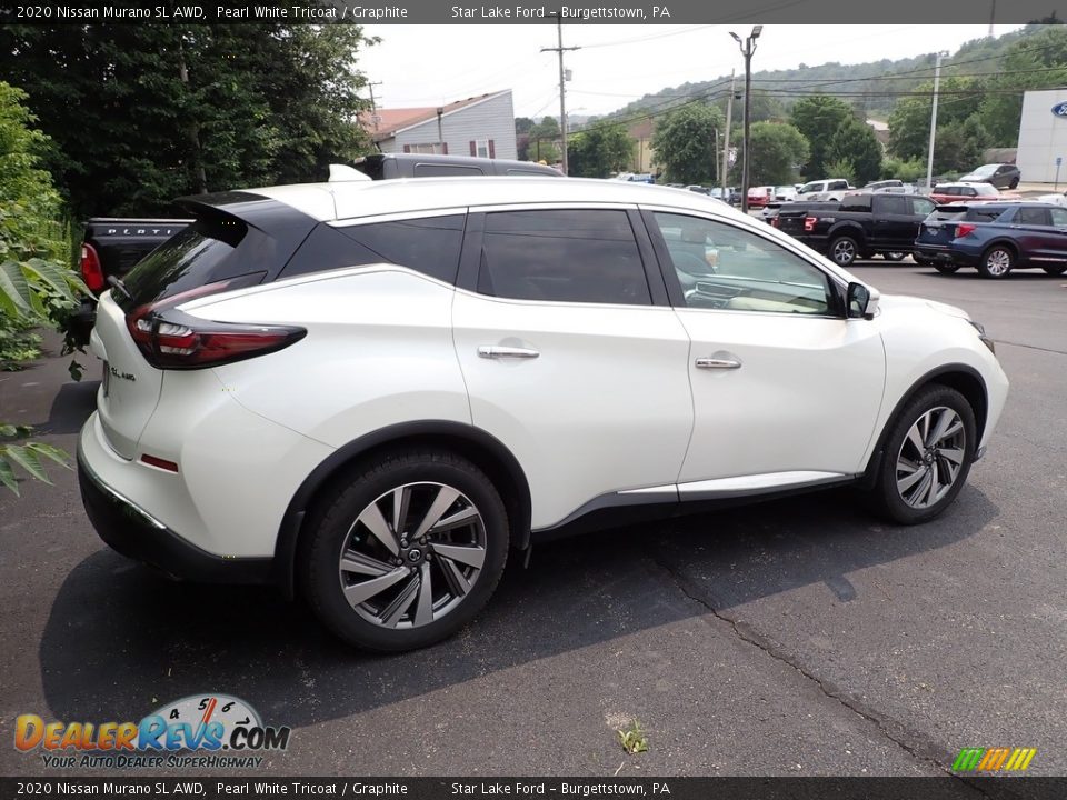 2020 Nissan Murano SL AWD Pearl White Tricoat / Graphite Photo #5