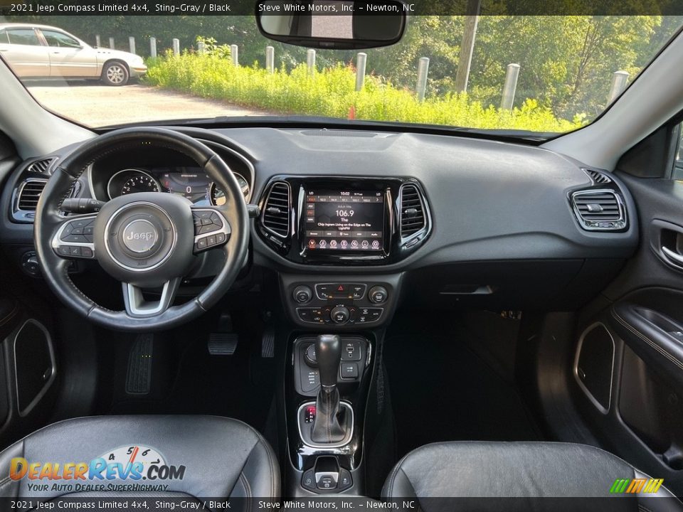 Black Interior - 2021 Jeep Compass Limited 4x4 Photo #17