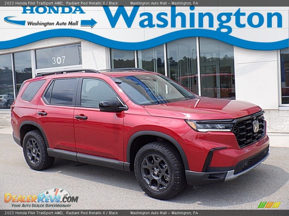 2023 Honda Pilot TrailSport AWD Radiant Red Metallic II / Black Photo #1