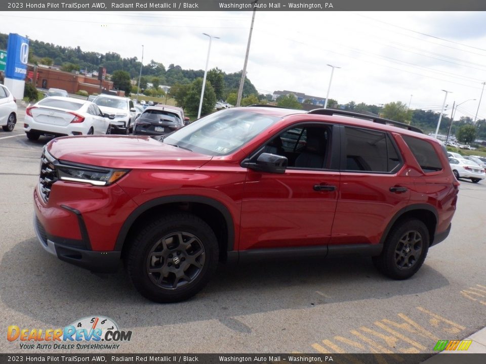 2023 Honda Pilot TrailSport AWD Radiant Red Metallic II / Black Photo #8