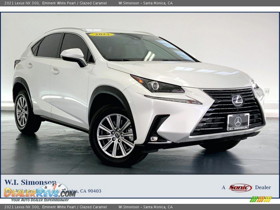 2021 Lexus NX 300 Eminent White Pearl / Glazed Caramel Photo #1