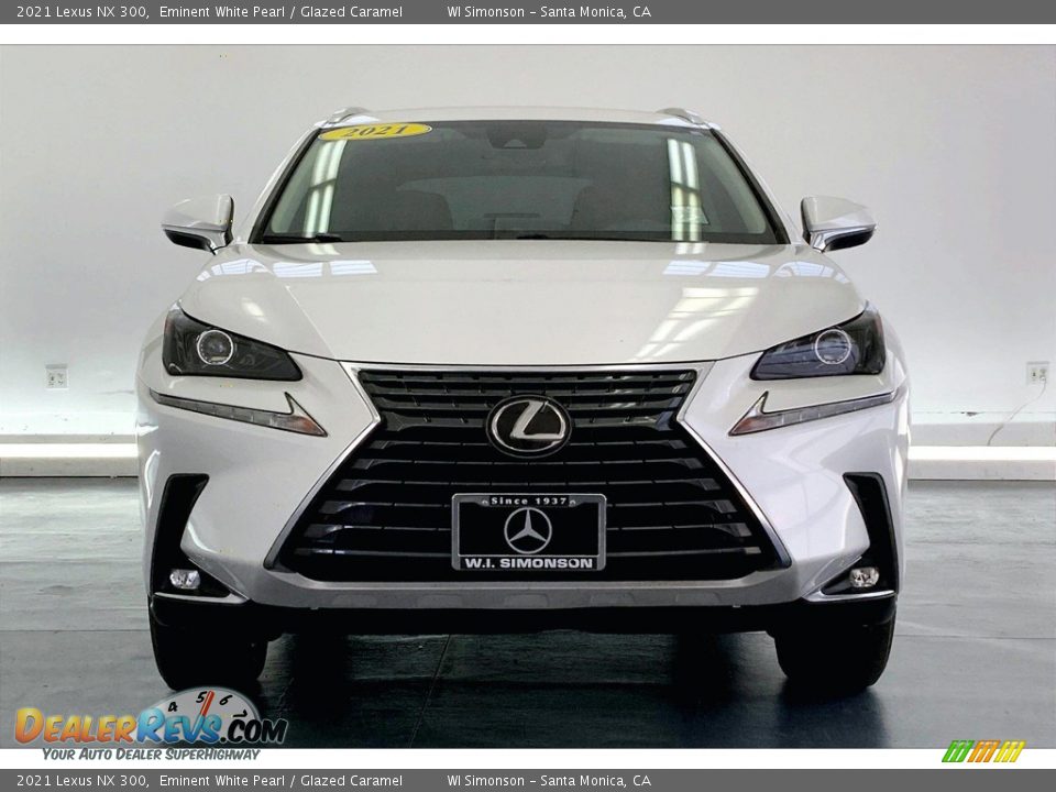 2021 Lexus NX 300 Eminent White Pearl / Glazed Caramel Photo #2