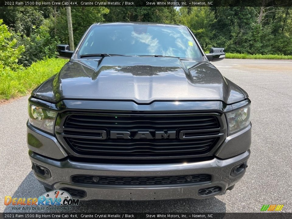 2021 Ram 1500 Big Horn Crew Cab 4x4 Granite Crystal Metallic / Black Photo #4