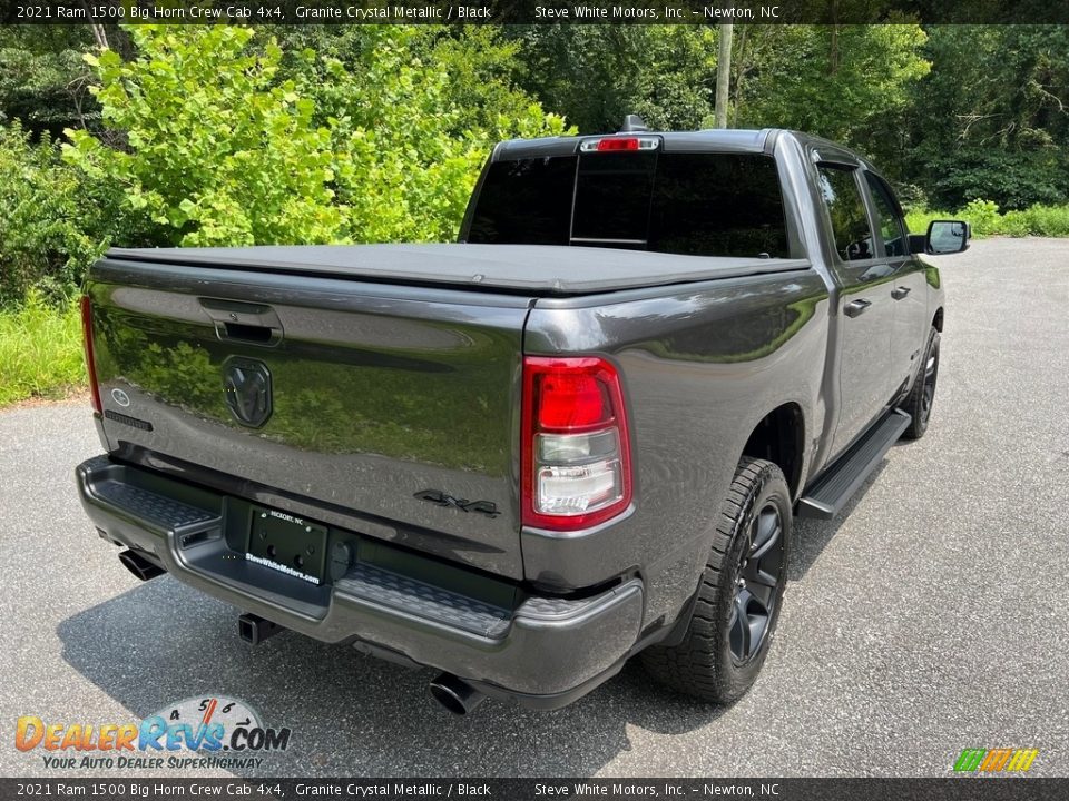 2021 Ram 1500 Big Horn Crew Cab 4x4 Granite Crystal Metallic / Black Photo #7