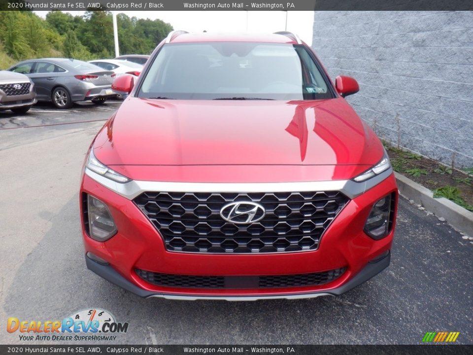 2020 Hyundai Santa Fe SEL AWD Calypso Red / Black Photo #3