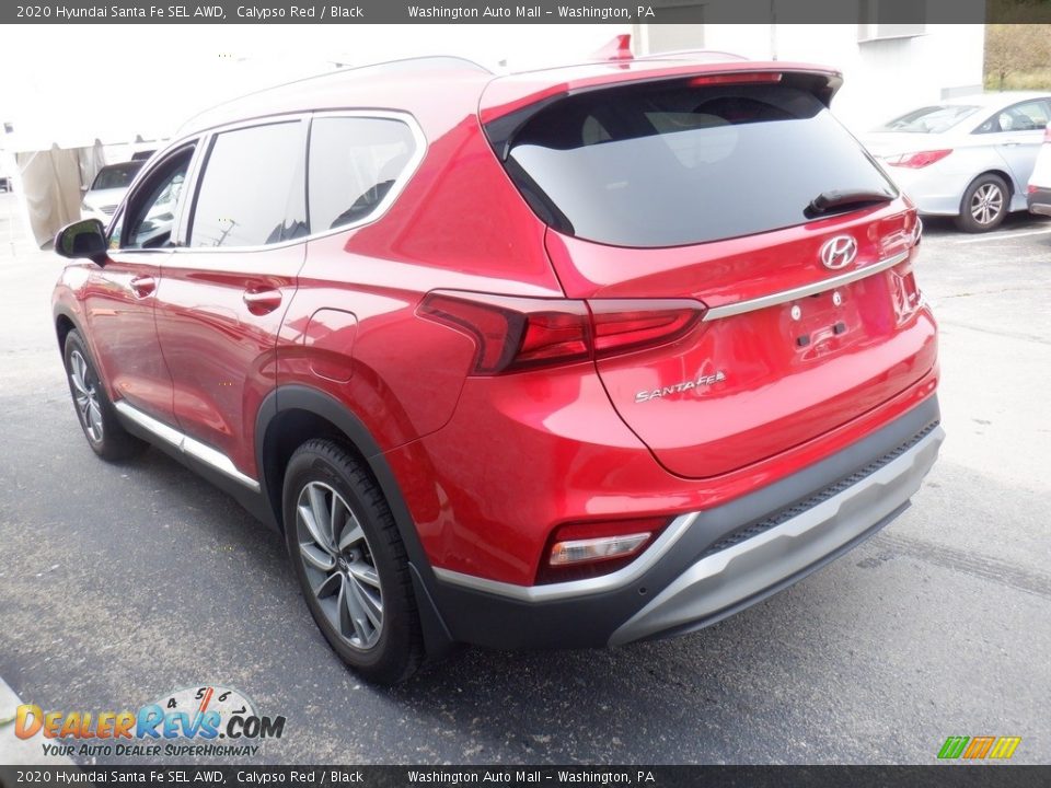 2020 Hyundai Santa Fe SEL AWD Calypso Red / Black Photo #5