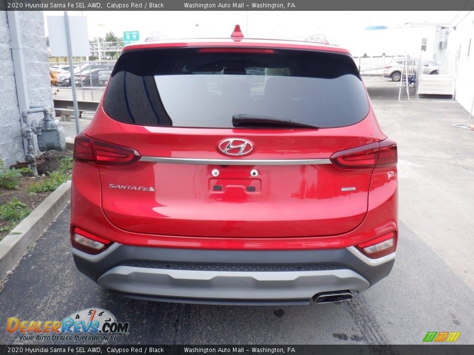 2020 Hyundai Santa Fe SEL AWD Calypso Red / Black Photo #6