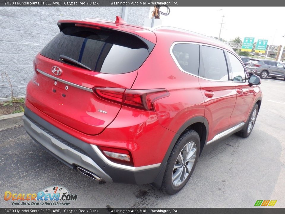 2020 Hyundai Santa Fe SEL AWD Calypso Red / Black Photo #7