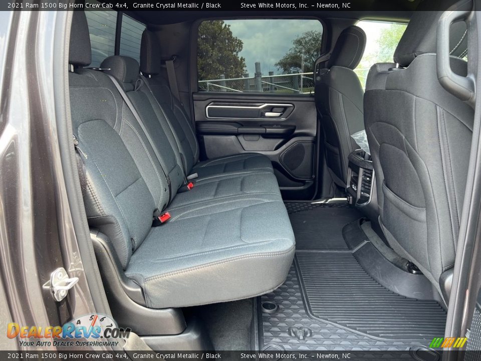 Rear Seat of 2021 Ram 1500 Big Horn Crew Cab 4x4 Photo #17
