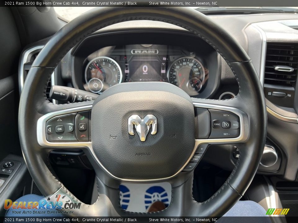 2021 Ram 1500 Big Horn Crew Cab 4x4 Granite Crystal Metallic / Black Photo #21