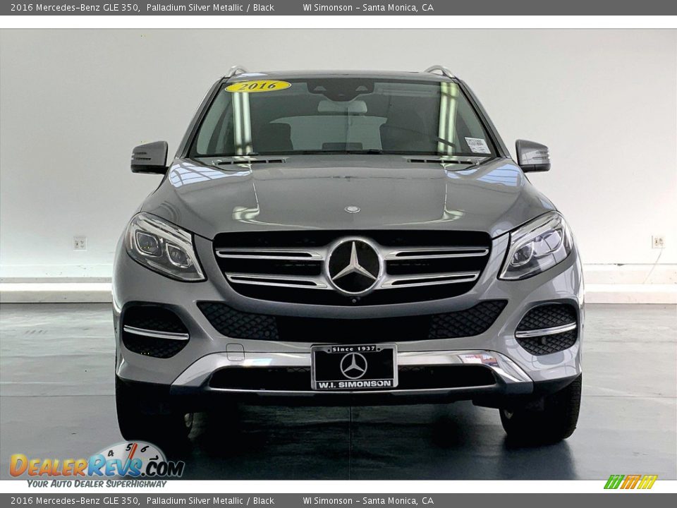 2016 Mercedes-Benz GLE 350 Palladium Silver Metallic / Black Photo #2