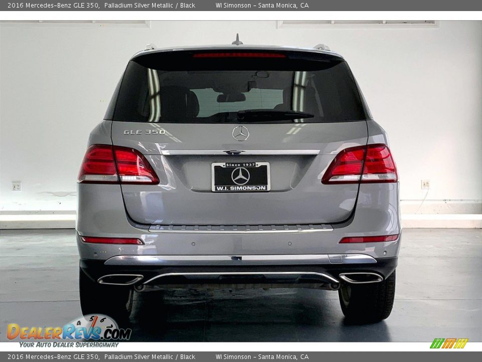 2016 Mercedes-Benz GLE 350 Palladium Silver Metallic / Black Photo #3
