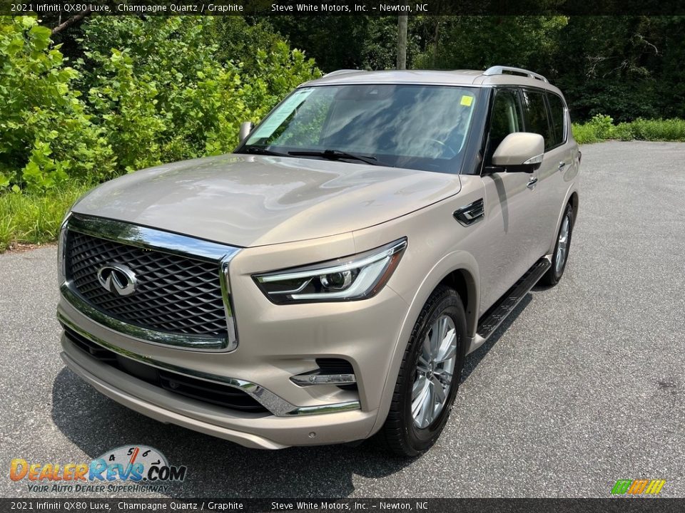 2021 Infiniti QX80 Luxe Champagne Quartz / Graphite Photo #2