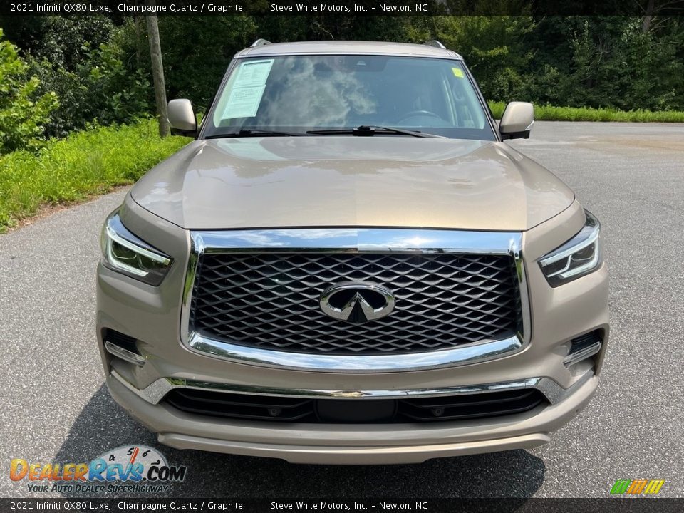 2021 Infiniti QX80 Luxe Champagne Quartz / Graphite Photo #3