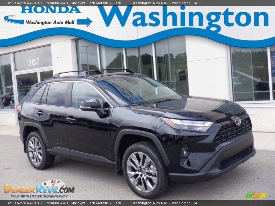 2022 Toyota RAV4 XLE Premium AWD Midnight Black Metallic / Black Photo #1