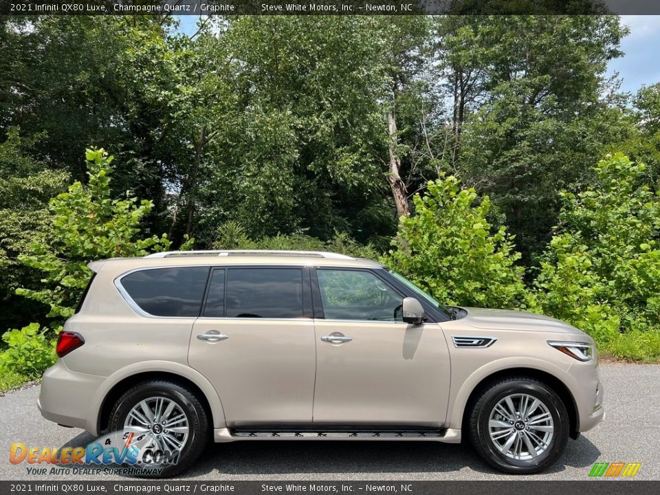 Champagne Quartz 2021 Infiniti QX80 Luxe Photo #5