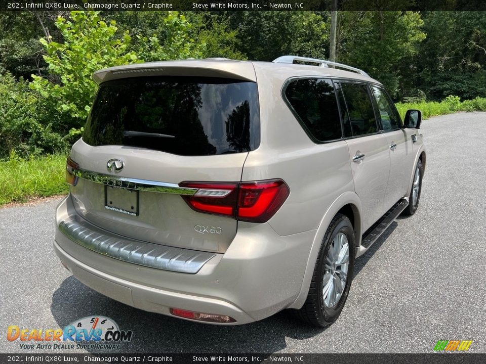 2021 Infiniti QX80 Luxe Champagne Quartz / Graphite Photo #6