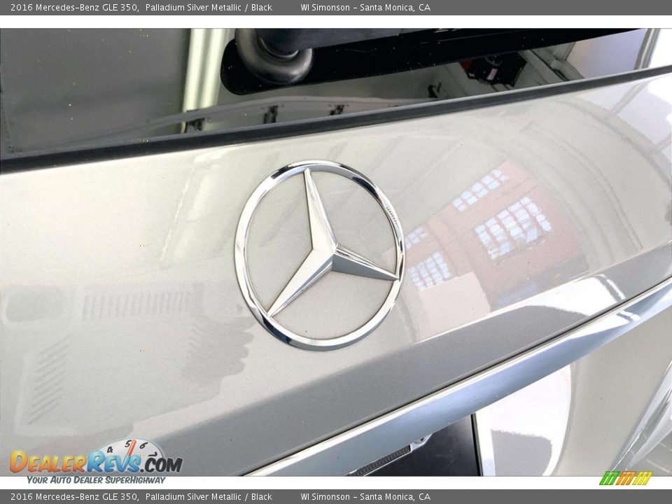 2016 Mercedes-Benz GLE 350 Palladium Silver Metallic / Black Photo #7