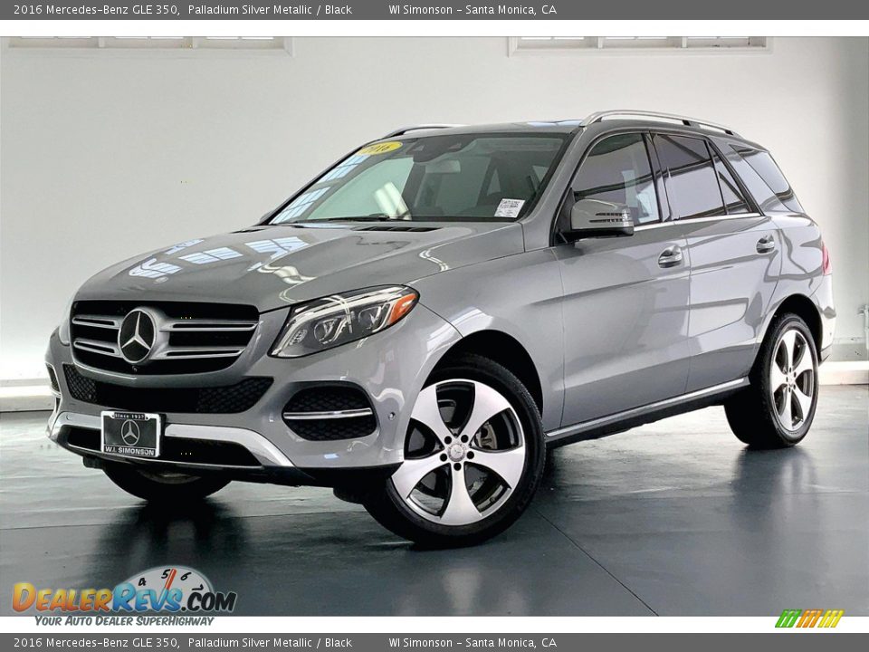 2016 Mercedes-Benz GLE 350 Palladium Silver Metallic / Black Photo #12