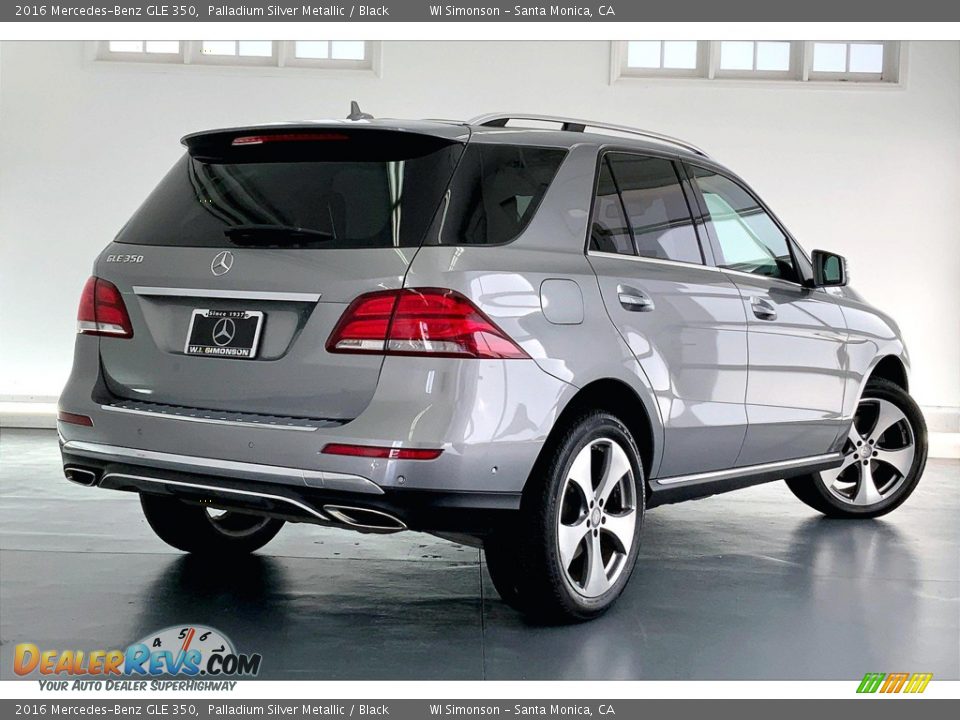 2016 Mercedes-Benz GLE 350 Palladium Silver Metallic / Black Photo #13