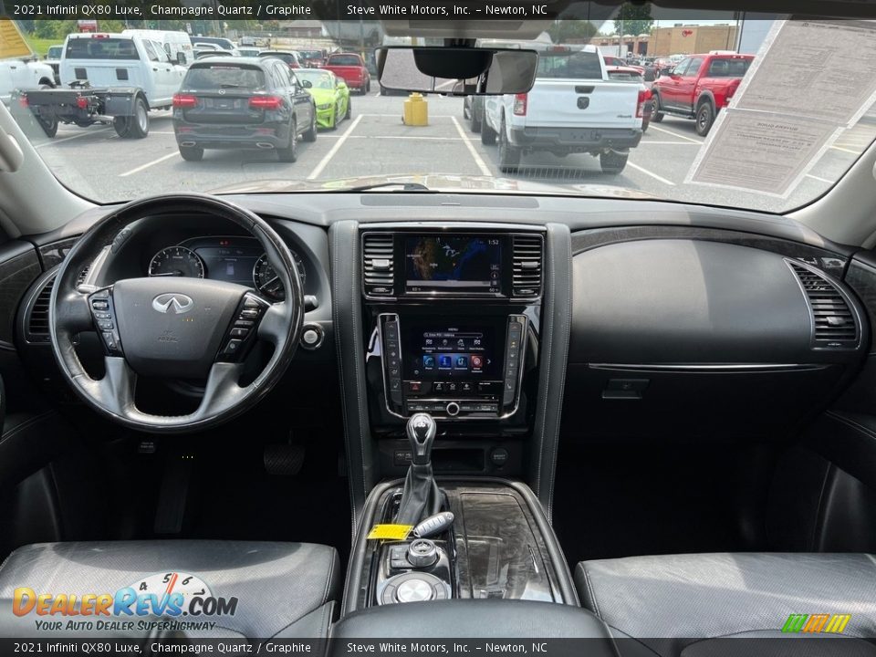 Dashboard of 2021 Infiniti QX80 Luxe Photo #19