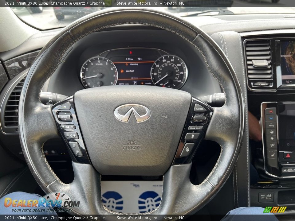 2021 Infiniti QX80 Luxe Steering Wheel Photo #21