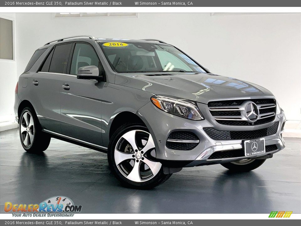 2016 Mercedes-Benz GLE 350 Palladium Silver Metallic / Black Photo #34