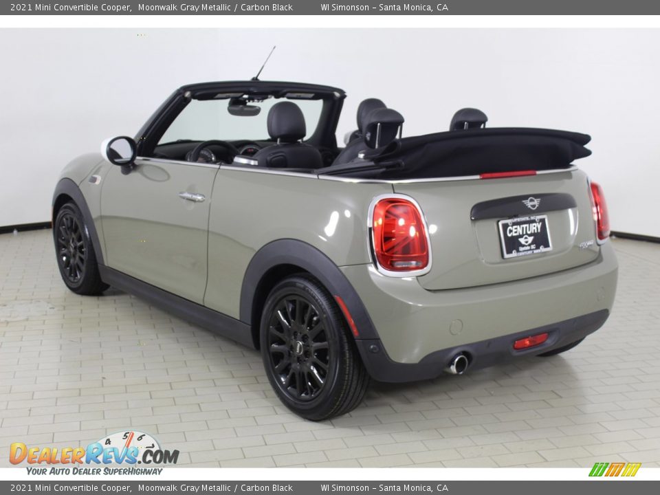 2021 Mini Convertible Cooper Moonwalk Gray Metallic / Carbon Black Photo #6