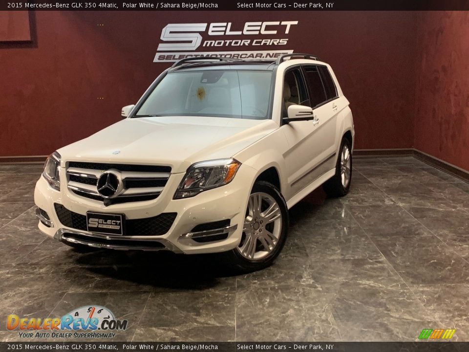 2015 Mercedes-Benz GLK 350 4Matic Polar White / Sahara Beige/Mocha Photo #1