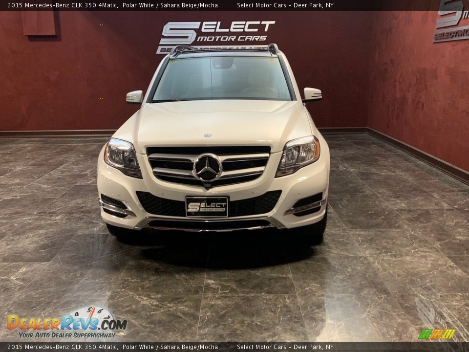 2015 Mercedes-Benz GLK 350 4Matic Polar White / Sahara Beige/Mocha Photo #2