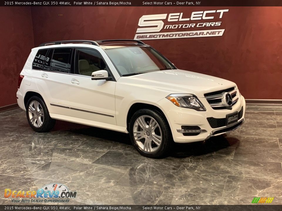 2015 Mercedes-Benz GLK 350 4Matic Polar White / Sahara Beige/Mocha Photo #3