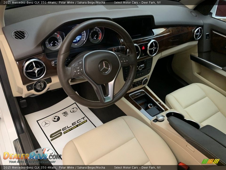 2015 Mercedes-Benz GLK 350 4Matic Polar White / Sahara Beige/Mocha Photo #10